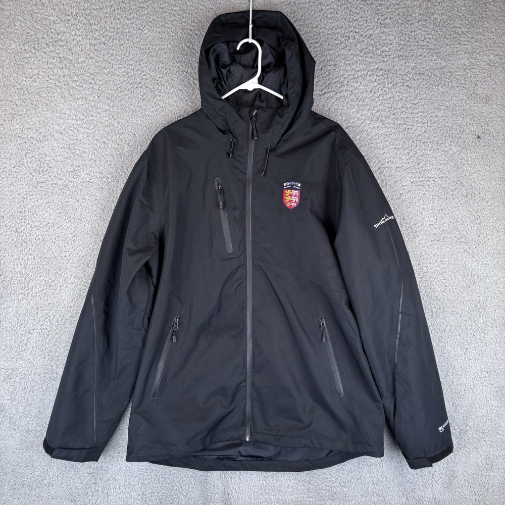 Eddie Bauer Weatheredge Plus 3 In 1 Jacket Mens XL Black Company Logo *NO LINER*